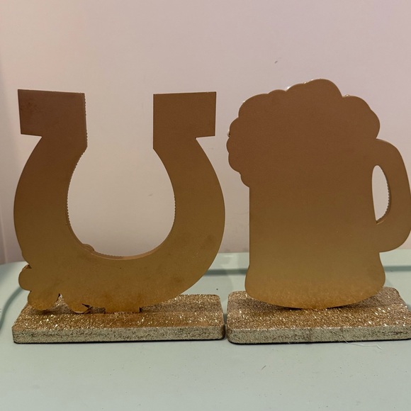 Cute Beaded Horseshoe and Beer Mug Decor- Set of 2- NWT - Picture 4 of 10